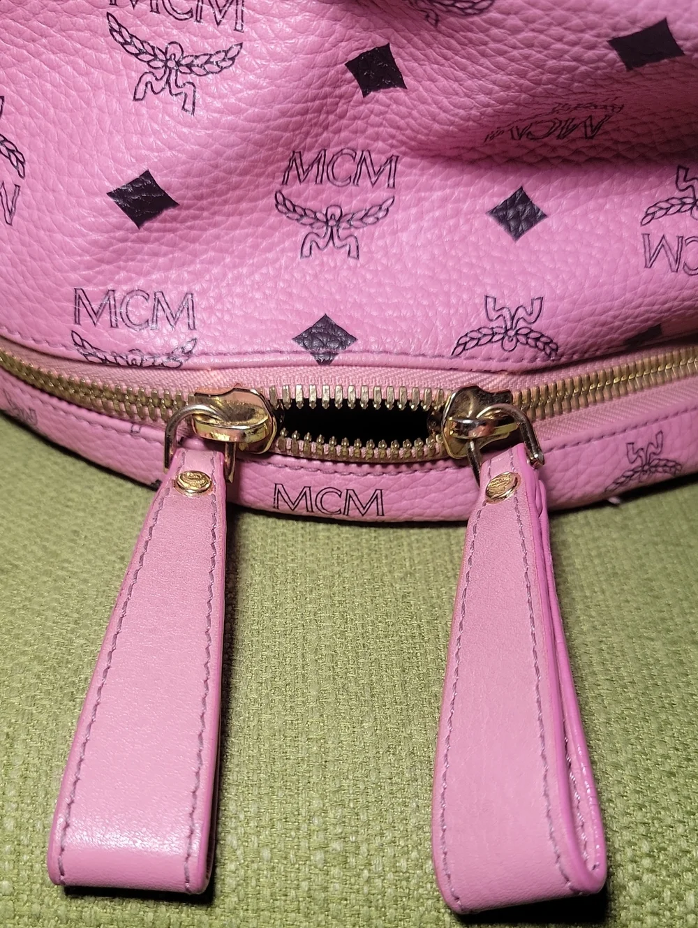 MCM Studdard  Pink Backpack